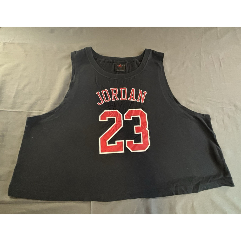 Jordan Brand Women’s Crop Tank Top Black Michael Jordan 23 2XL